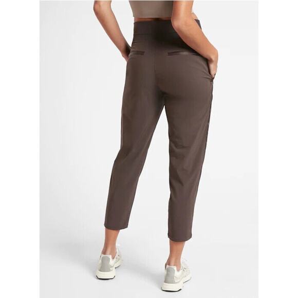 ATHLETA Nolita Slim Tapered Crop Pant in Brown // 10 - Picture 2 of 12